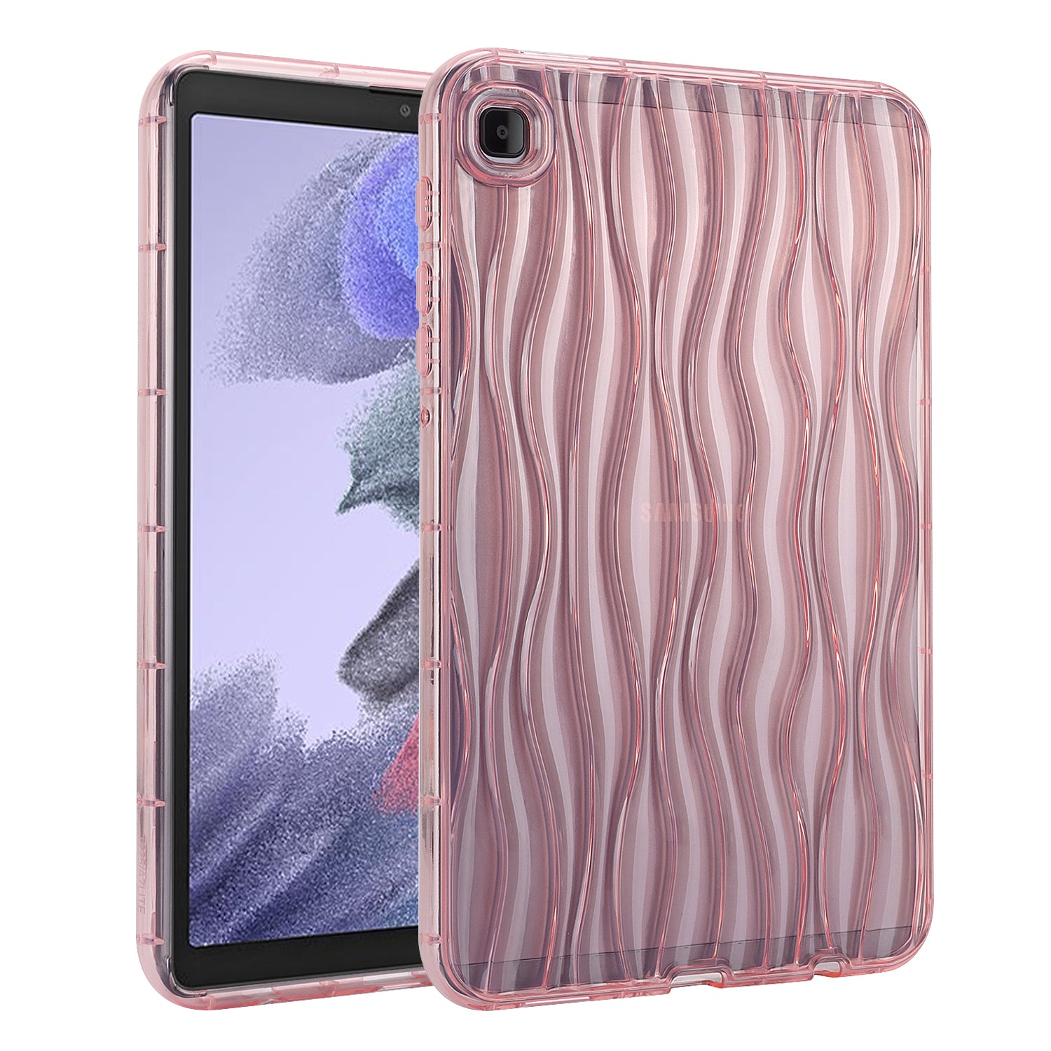 For Samsung Galaxy Tab A7 Lite 8.7-inch T225 T220 Transparent TPU Case Water Ripple Texture Anti-Slip Tablet Cover For Samsung Galaxy Tab A7 Lite 8.7-inch T225 T220 Transparent TPU Case Water Ripple Texture Anti-Slip Tablet Cover